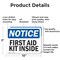 Signmission First Aid Kit Inside, 10 in W x Rectangle, Aluminum OS-2PACK-NS-A-710-L-12738 - alternate 8
